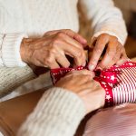 baby boomers wrapping gift